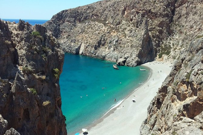 4x4 Safari Tour South Crete Agiofarago Matala - Agiofarango Gorge and Agiofarago Beach: the payoff swim day