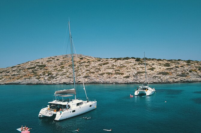 Ag. Nikolaos: Catamaran Trip with Sushi, Drinks, & Water Toys - The Mirabello Gulf Cruise: Deck Views and Spinalonga Photo Time