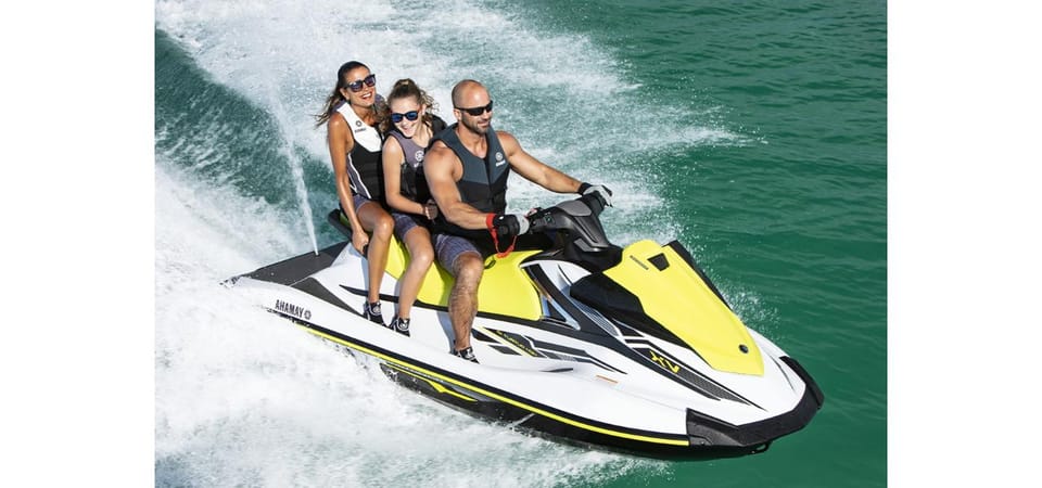 Agia Pelagia: Jet Ski - Mononaftis beach start: getting on the water without wasting time