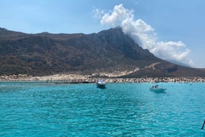 Balos Private Boat Cruise from Chania - Stop 1: Paralia Menies for Sand-and-Waves Breathers