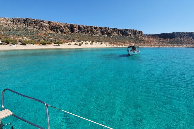 Balos Shared Catamaran Cruise (small groups up to 10 or 22ppl) - Stop 1: Balos Lagoon swim time in clear water