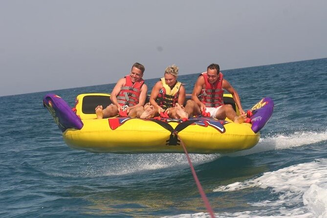 Banana Watersport Activity on the Beach at Rethymno - Banana watersports in Rethymno: quick thrills, real practicality