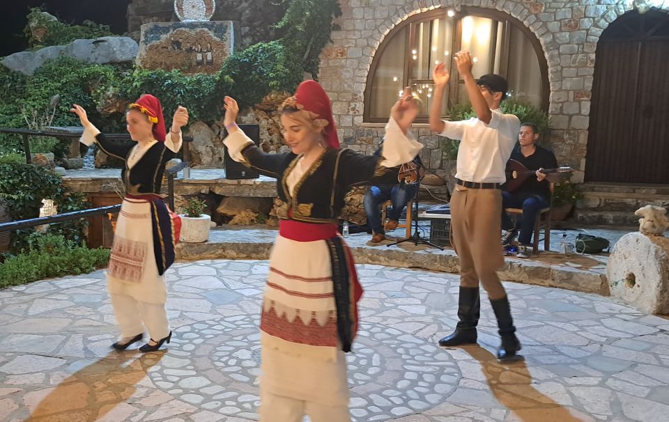 Chania: Cretan Folklore Dance Show with Dinner - The Kalyves program: guided walk, dinner, and a fixed Cretan menu