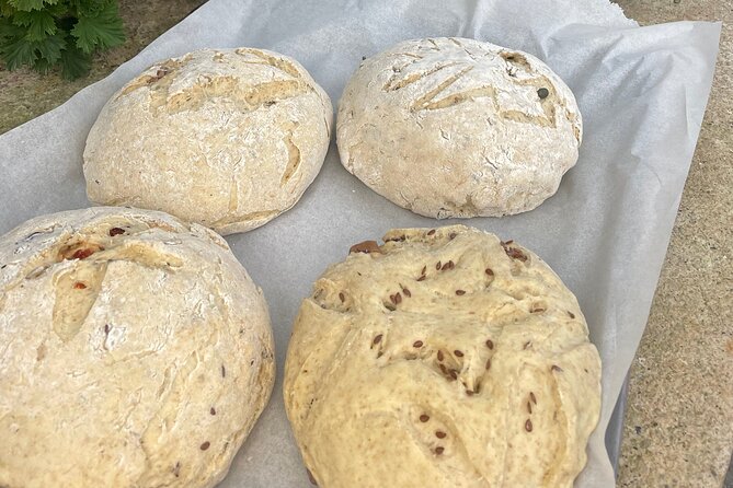 Chania Sourdough Bread Class - Olive Oil Tasting - The farm stop: harvest your veggies and build Cretan salad