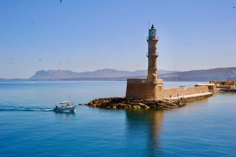Crete: Chania Old Town, Rethymno & Kournas Lake - Rethymno old town: Neratze Mosque and Venetian fortifications by the harbor