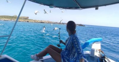 Crete: Fishing & Swimming Boat Cruise with Lunch & Drinks - From the hotel to the dock: what the setup gets right