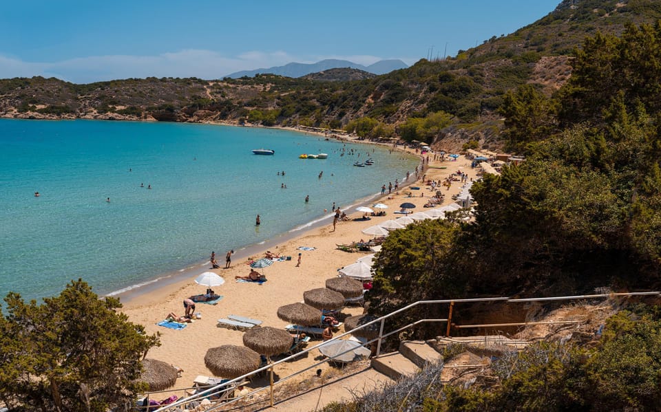 Crete: Full-Day Tour to Voulisma Beach - Common catches: crowding, sunbeds, and water conditions