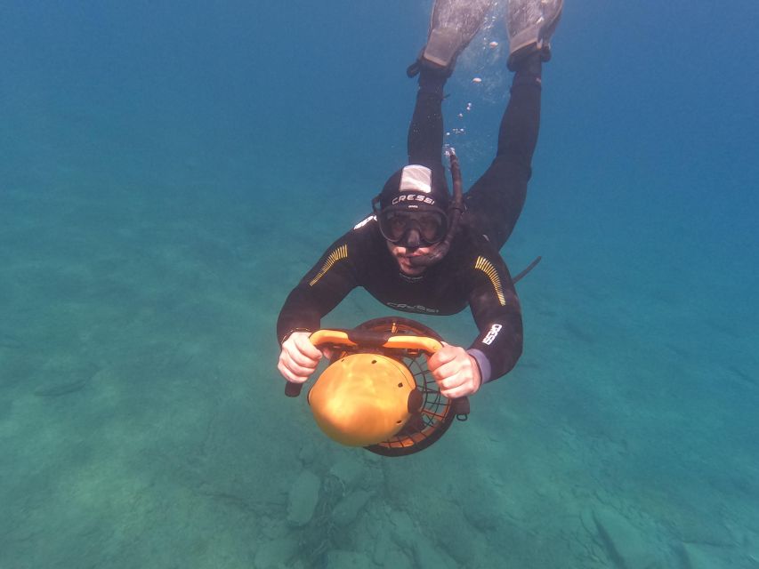Crete: Heraklion Snorkeling Tour with Seascooter - The 45-minute Mononaftis snorkel: warm shallows, clear water, and a calmer swim