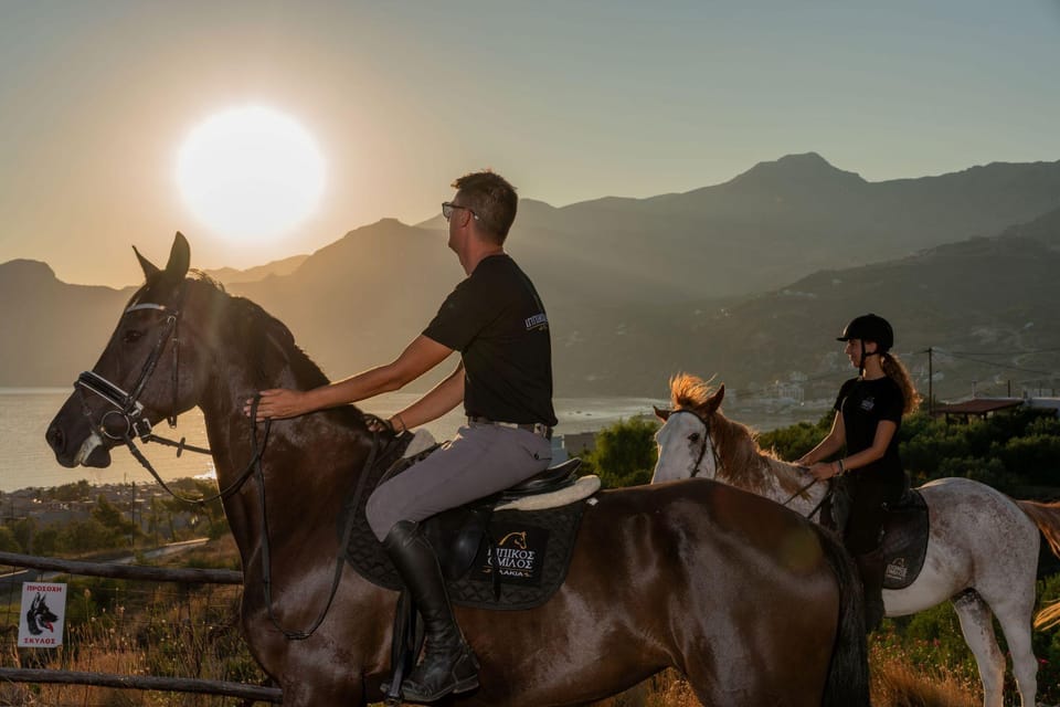 Crete Horse Riding: Mesmerising Sunset Ride - When the sky turns gold, you head into Crete’s quiet hour