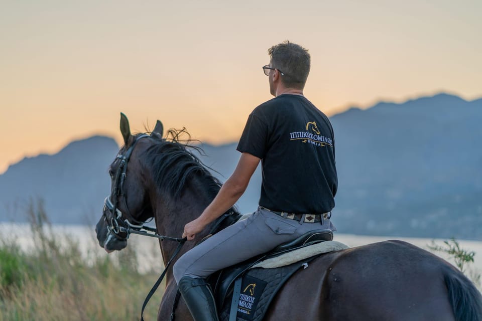 Crete Horse Riding: Mesmerising Sunset Ride - Guides, safety gear, and small-group handling