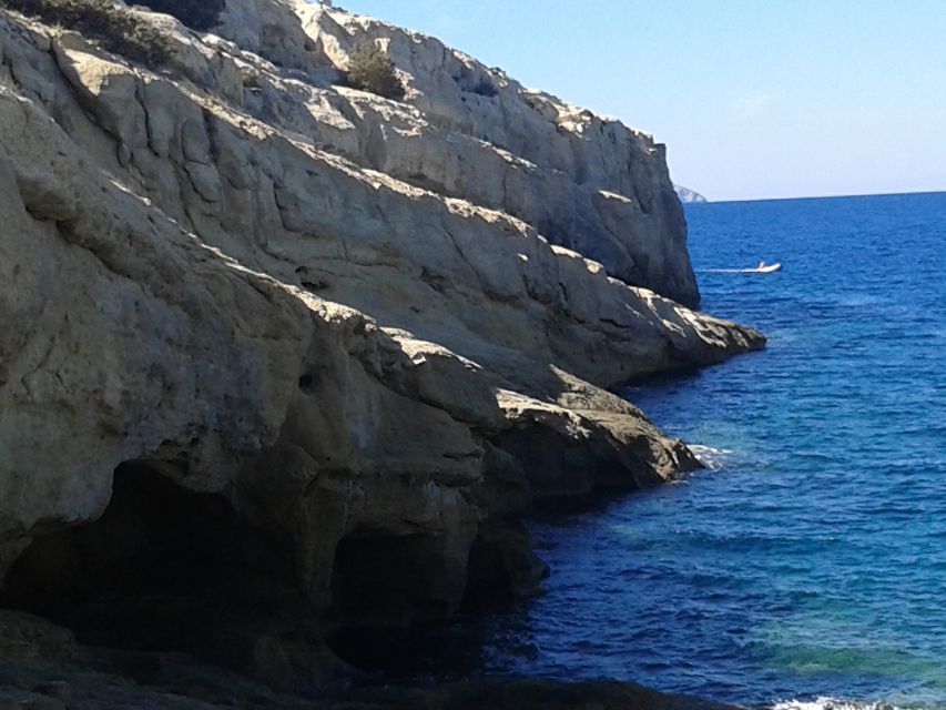 Crete: Matala Beach and Hippie caves, Red beach - Matala village: colorful streets, small shops, and quick food wins