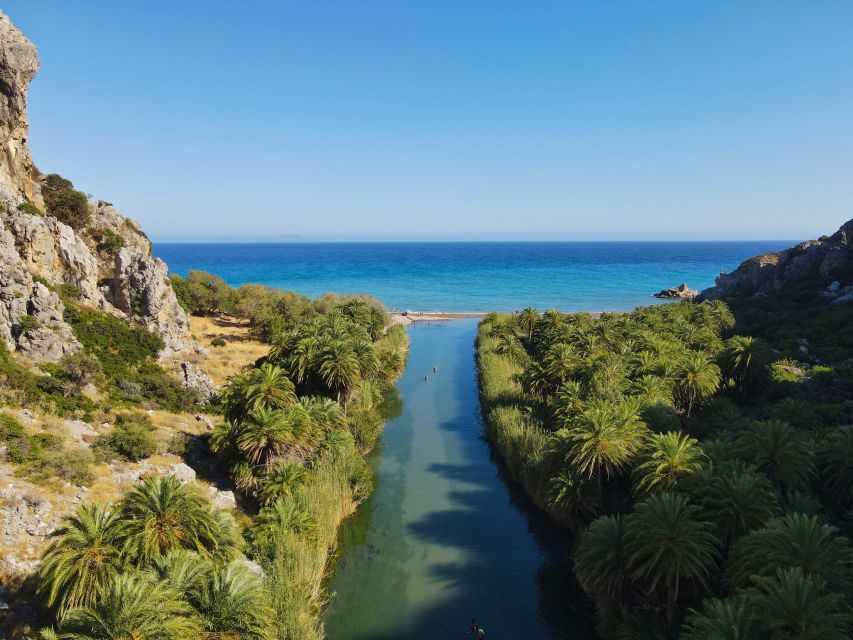 Crete: Preveli Tropical Beach and Palm Forest - From pickup in north Crete to Skaleta breaks: the ride plan