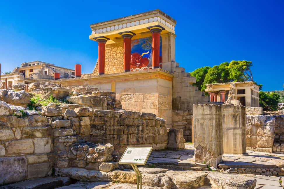 Crete: Private Tour with Classic Mercedes/ Choose a Daytrip - South Crete: Phaistos Palace, Gortyn, and the hippie beach of Matala