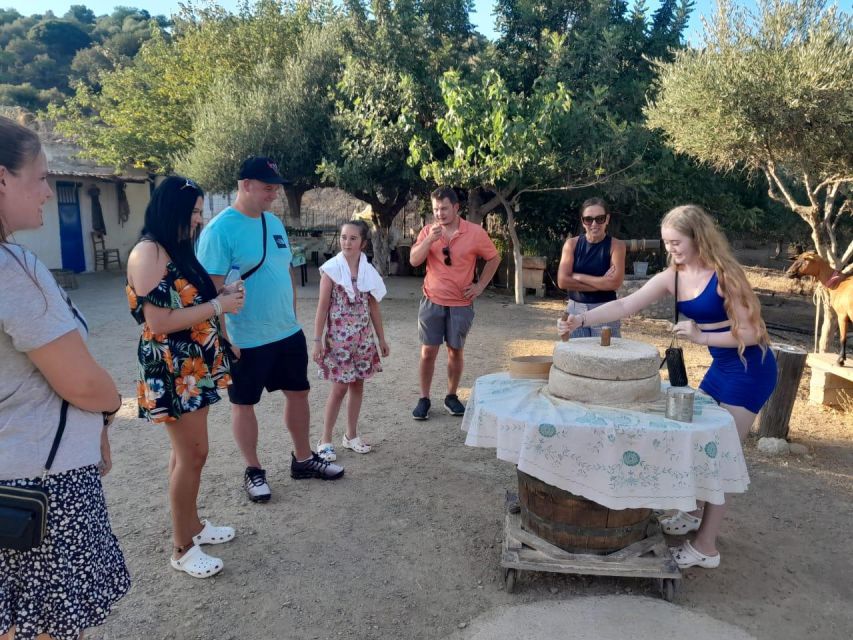 Crete: Sunset Safari - Karfi at sunset: Minoan viewpoint with Prosecco in hand