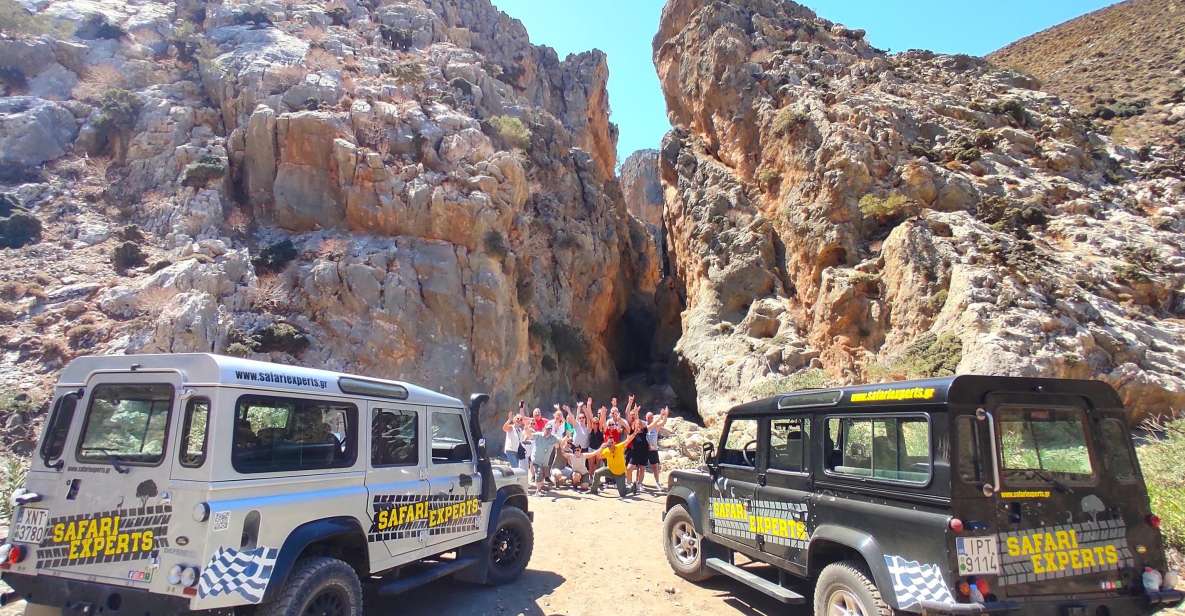 Crete: Trypiti Beach Off-Road South Tour w/ Lunch & Wine - St. Sava Canyon viewpoints: where short pauses pay off