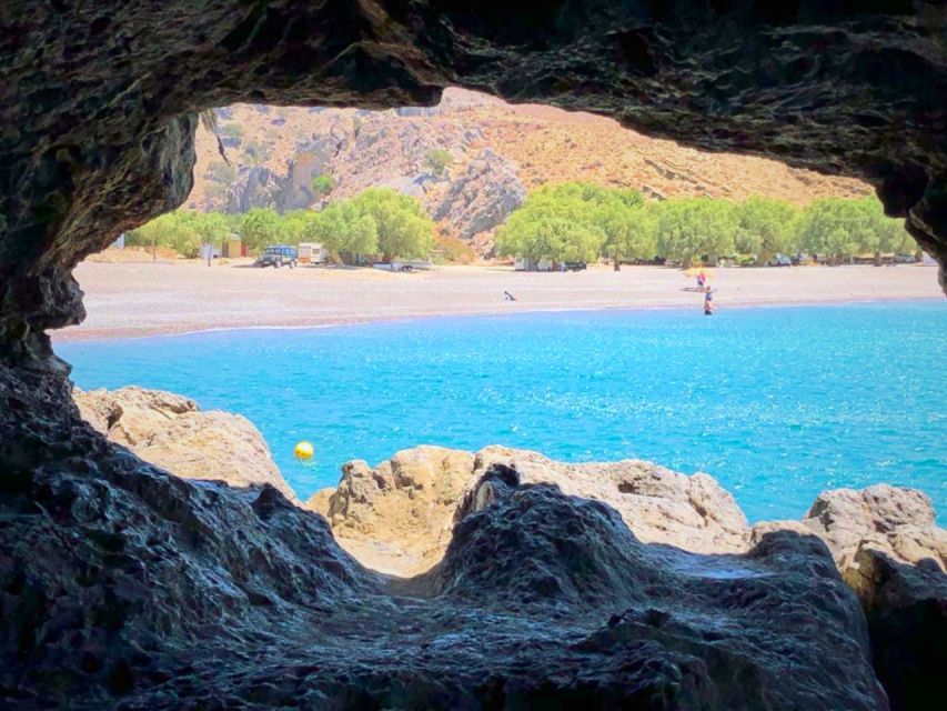 Crete: Trypiti Beach Off-Road South Tour w/ Lunch & Wine - Trypiti Beach swim: crystal clear water and real time to cool off