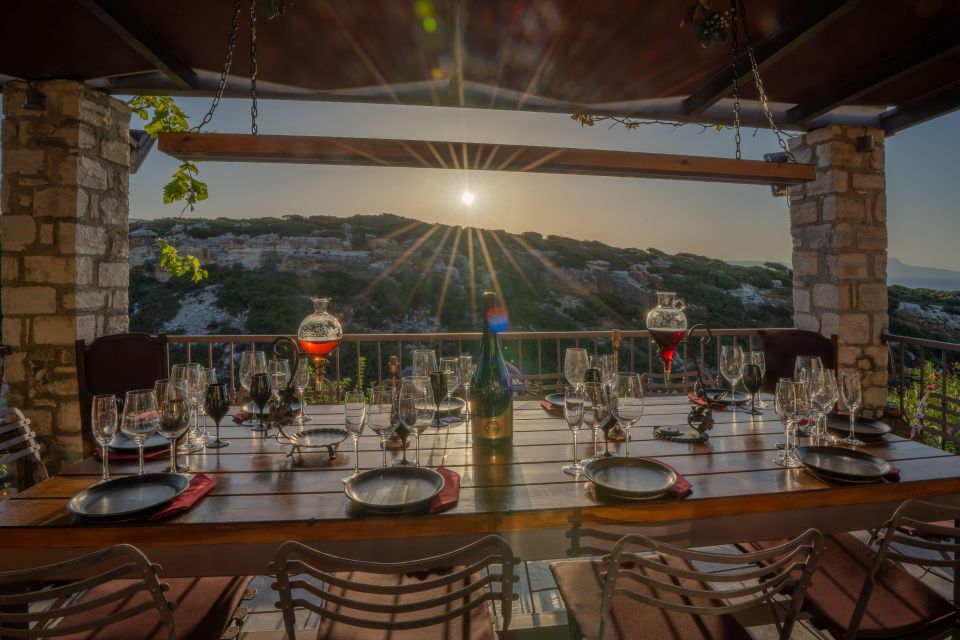 Crete: Unique Wine & Food Experience Inside a Cretan Gorge - The wine and food plan: 10 Greek wines, 2 spirits, and a 9-course feast