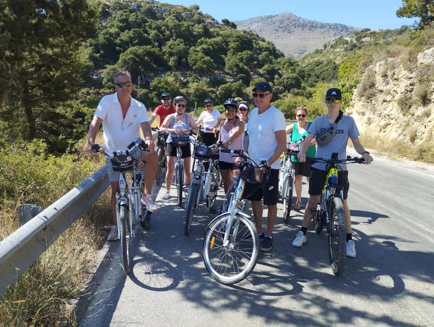 e-Bike Cycling Tour to Arkadi Monastery with Lunch included - Arsani Monastery Before the Uphill Push