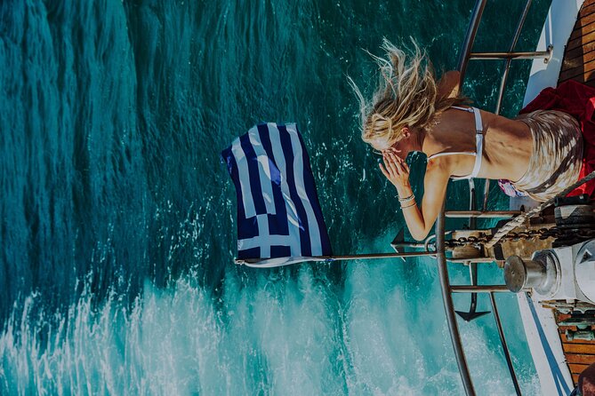 Elounda Boat Trip-The Authentic - Skistra (Ákra Vángi): second-deck water time and snorkeling plan