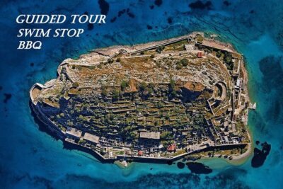 Elounda: Spinalonga Prof. Guided Boat Tour w/ BBQ + Swimming - Spinalonga island walk: what you are really paying for