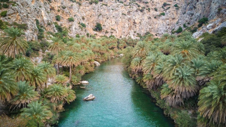 From Chania: Day Trip to Preveli Beach & Damnoni Beach - Damnoni Beach: coffee, photos, and a calmer start near Plakias