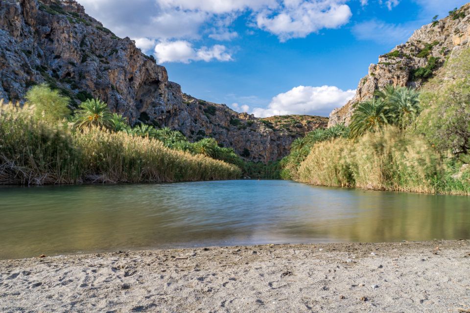 From Chania: Preveli Palm Beach Day Tour - Coffee break in a Cretan village (Asomatos, or Spili)