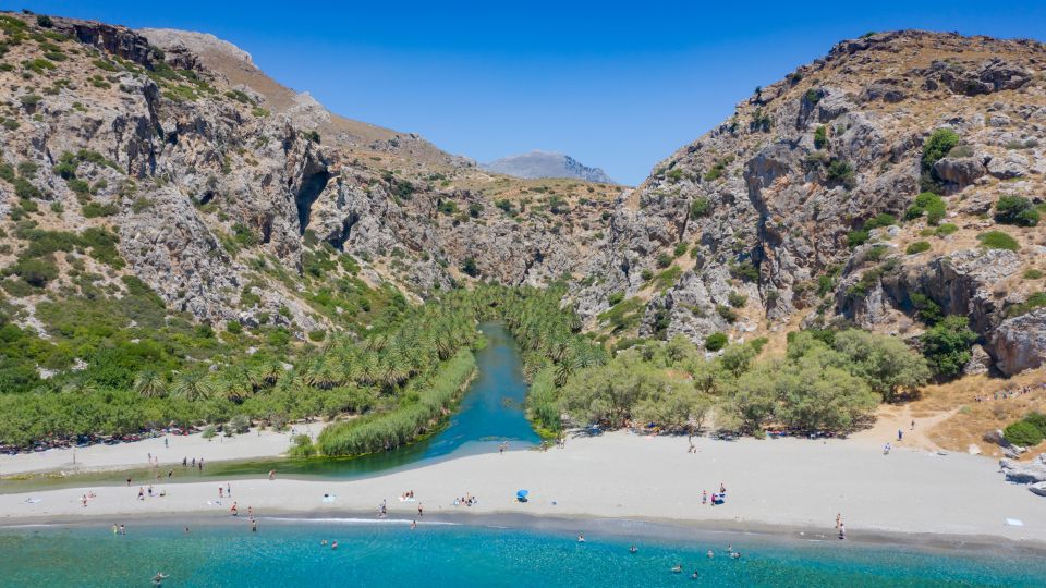 From Chania: Preveli Palm Beach Day Tour - Plakias lunch time: free to eat, free to linger