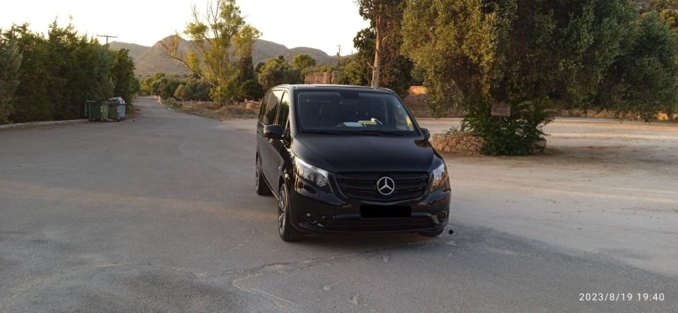 From Crete: Private Day Trip to Balos and Gramvousa Island - The Mercedes Vito Ride West: Comfortable Ground Time to Kissamos
