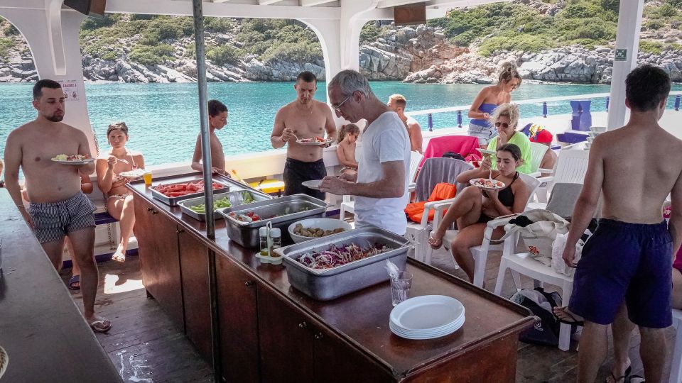 From Heraklion: Elounda, Kolokitha, and Spinalonga Boat Trip - Getting there and the real timing: 2 p.m. start, 4 hours on the water
