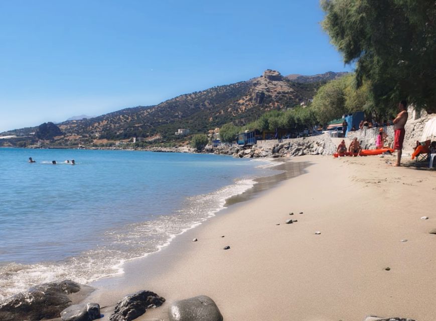 From Heraklion: Matala Beach - Caves & winery Full Day tour - Getting from Heraklion with a 4x4 Mercedes Vito style ride