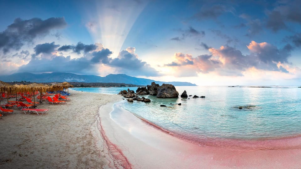 From KAVROS/GEORGIOUPOLIS : Elafonisi Island Pink Sand Beach - Pickup Reality: Choose Your Base Carefully