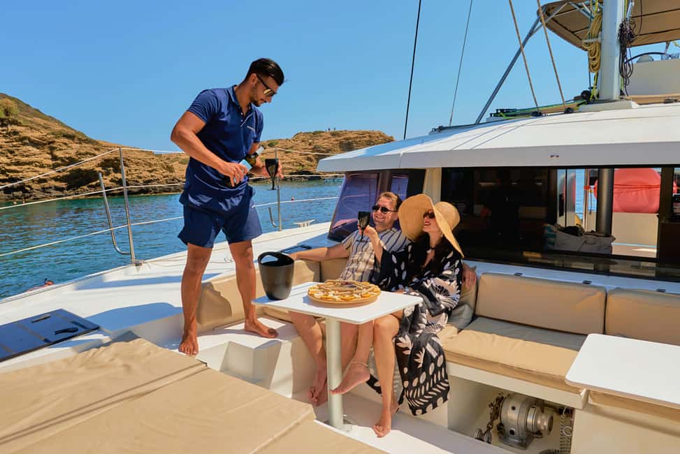 From Panormo: Luxe All-Inclusive Catamaran Cruise with Lunch - Meeting in Panormo: what to expect before you even leave