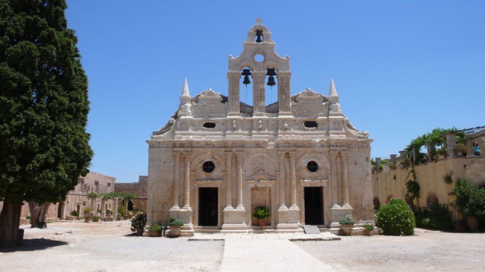 From Rethymno: Arkadi, Margarites, Melidoni Cave, and Axos - A mountain loop from Rethymnon that stays varied