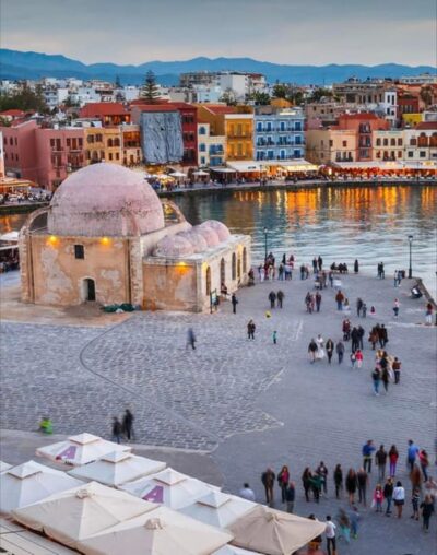 From Rethymno: Day trip to CHANIA CITY - KOURNAS LAKE - The drive from Rethymno: sea views and mountain silhouettes