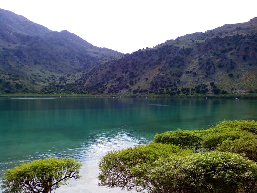 From Rethymno: Day trip to CHANIA CITY - KOURNAS LAKE - Kournas Lake: Crete’s biggest sweet-water break
