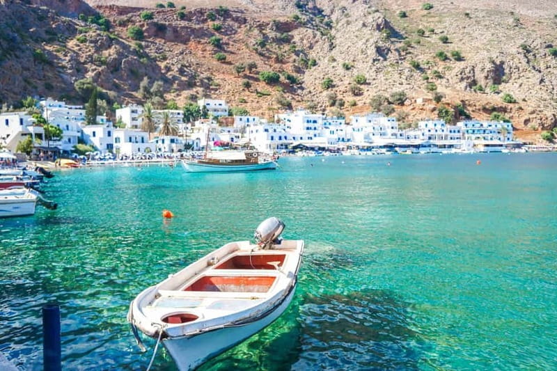 From Rethymno: Loutro Day Trip by Boat - 5 hours of freedom in Loutro: white houses, seafood, and real swim time