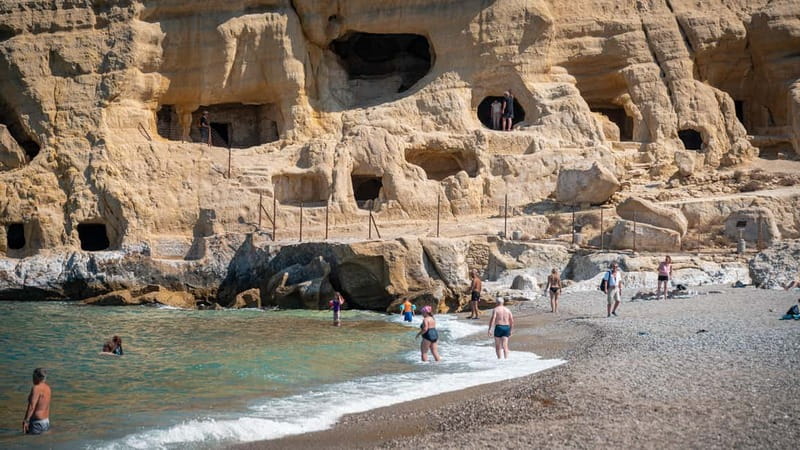 From Rethymno: Matala , Agia Galini and Spili Tour Day Trip - Agia Galini: 90 Minutes to Walk, Sip, and Reset