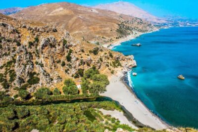 From Rethymno: Preveli Palm Beach and Kourtaliotiko Day Trip - The ride from Rethymno: easy pickup, real time on the road