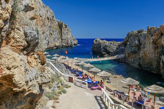 From Rethymno Private Tour to Spili Kourtaliotiko Kalypso Beach - Spili’s lion-head fountains and mountain village feel