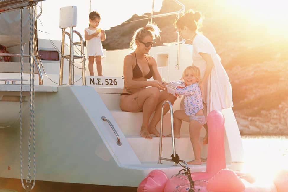 Heraklion: Dia Island Family-Friendly Catamaran Cruise - Boarding at Marina Café in Heraklion (and What to Bring)