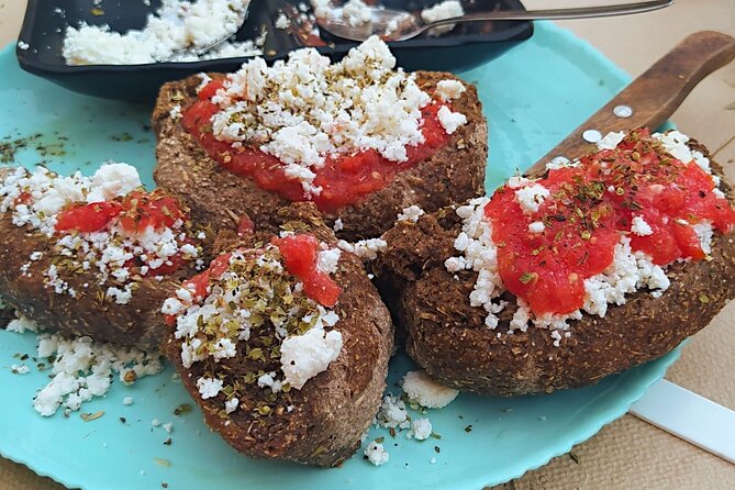 Heraklion Family Treasure Hunt with Food Stop - Kritikos Fournos bakery: kaltsoynia and water for a reason