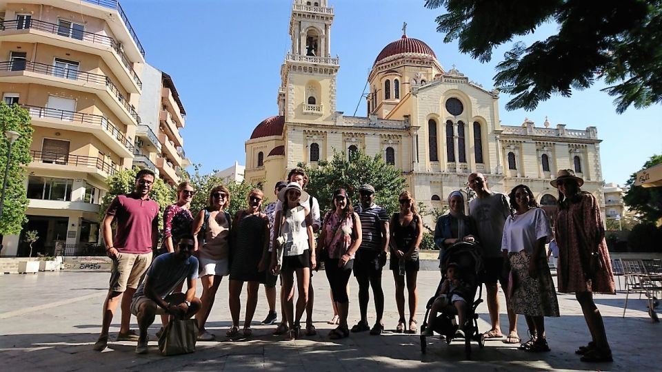 Heraklion: History & Culture Walking Tour with Food Tasting - Practical details that affect comfort: sun, shoes, and walking limits