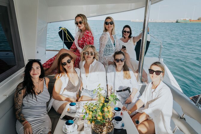 Heraklion Private Sailing Catamaran Cruise to Dia with Lunch - Lunch at Sea: Mediterranean Menu, Unlimited Drinks for 18+, and Dessert
