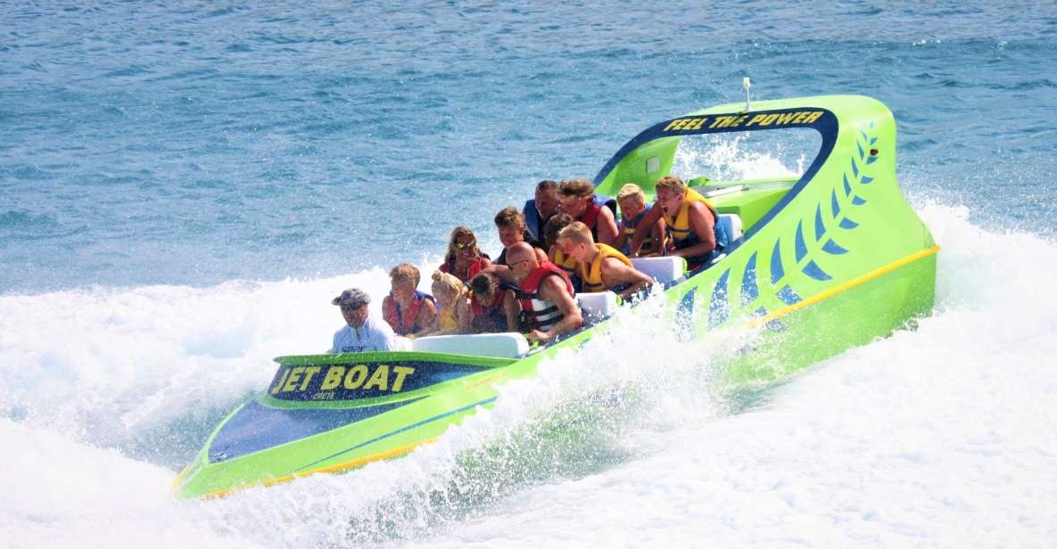 Hersonissos: Jet Boat Tour with Snorkeling - From hotel pickup to the port: expect an easy start