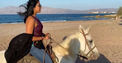 Horse riding,falasarna sunset,dinner in a tavern,drone video - One hour of horse riding by the sea (Kissamos): first-timer friendly