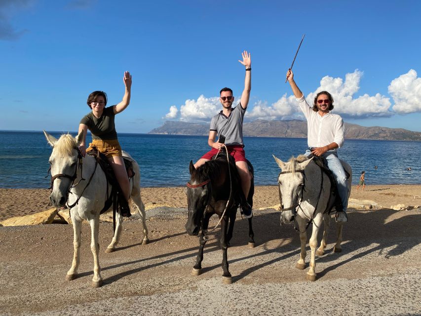 Horse riding,falasarna sunset,dinner in a tavern,drone video - Falassarna beach time: swimming, photos, and that open-horizon sunset