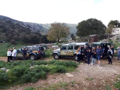 Jeep Safari tour Discover The Secrets Of The Southern Crete - How the Day Works: 8.5 Hours, Shared Jeep Rides, and Pickup Coverage