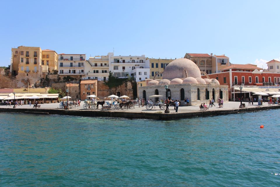 North-East Crete: Chania Full-Day Tour with Snack and Pickup - Lake Kournas finale: freshwater calm and a Greek coffee on the terrace