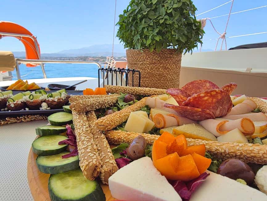 Panormo: Sunset All-Inclusive Catamaran Cruise with Snacks - Practical tips so your evening goes smoothly