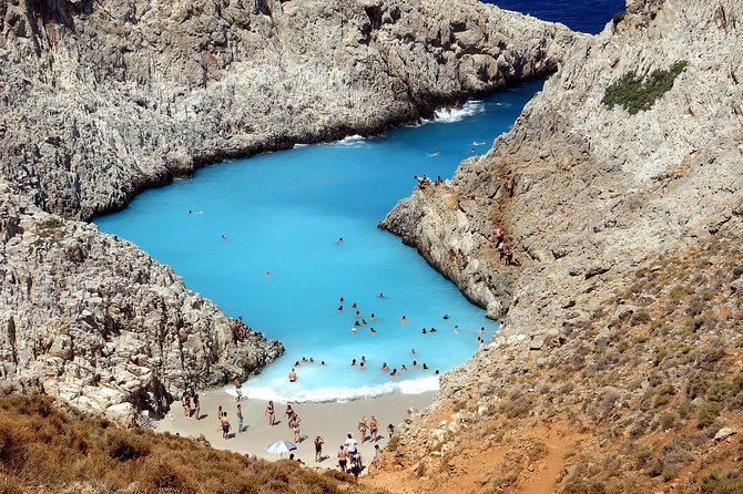 Private Boat Trip Chania Seitan (price per group-up to 9 people) - Marathi option: adding 1 more hour of beaches in Souda Bay
